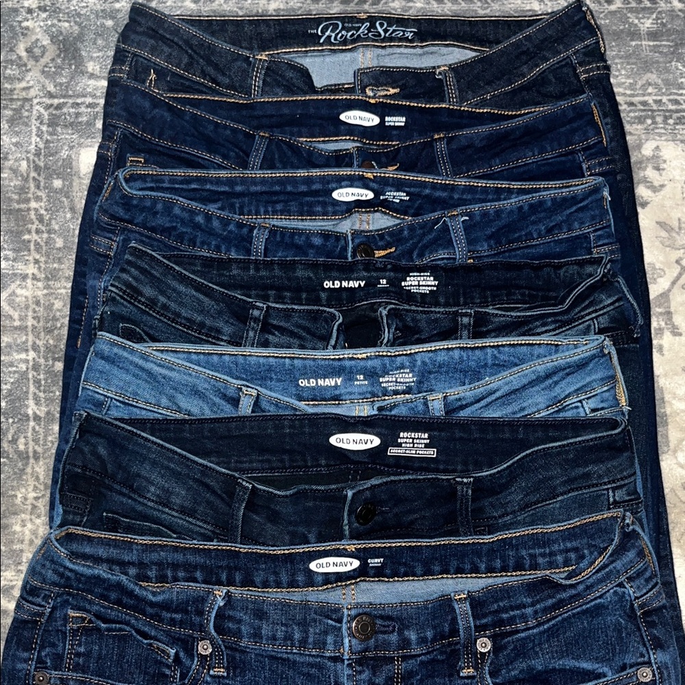 Old Navy Women's Assorted Blue Skinny Jeans